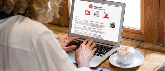 Appletree Patient Portal - Booking from laptop - 250 x 580 Appletree Patient Portal - Booking from laptop